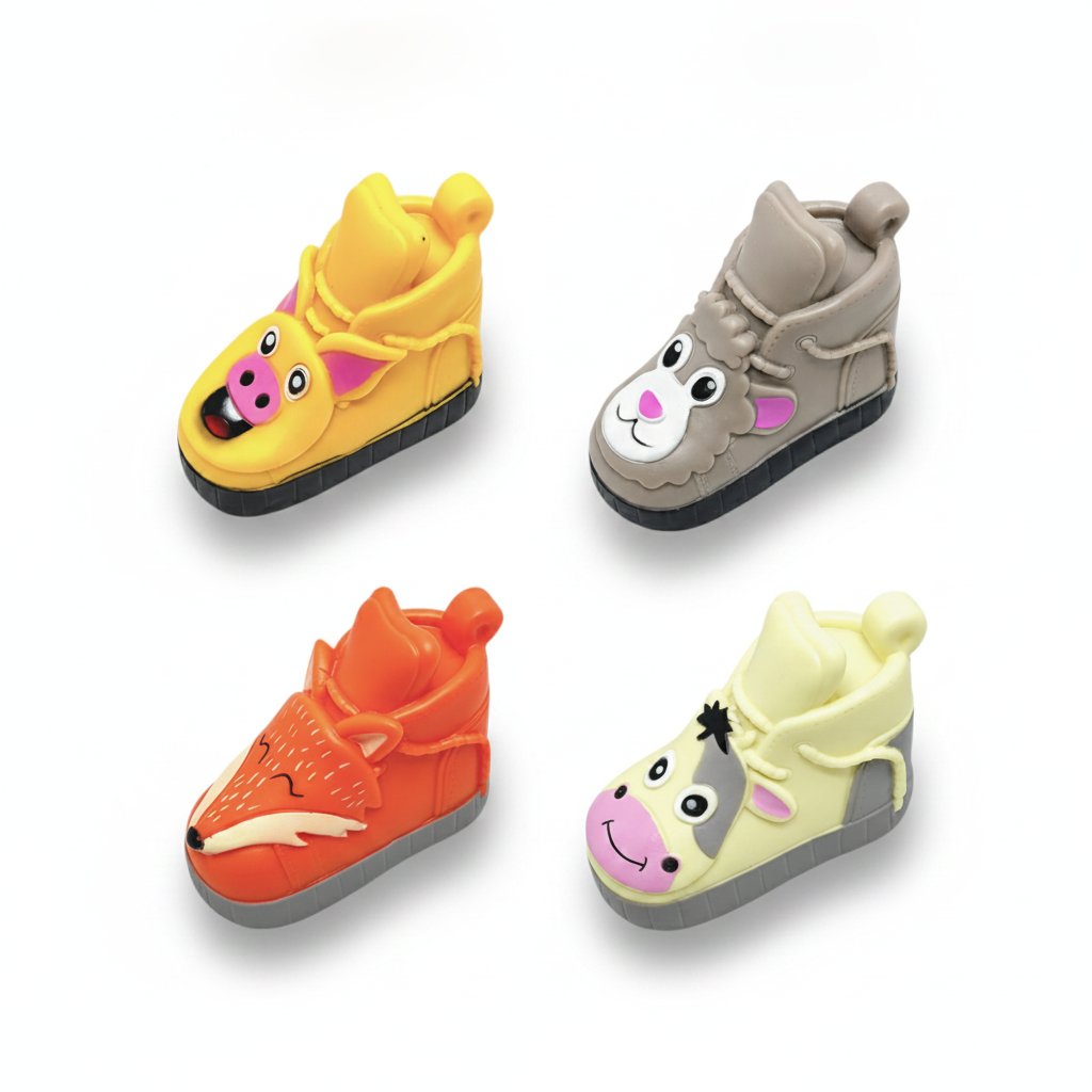 Chaussons fantaisie animaux - Jouets chaussure pour chien, lot de 4 et autres tendances Chaussons animaux en vente B2B pour votre magasin sur Faire.
