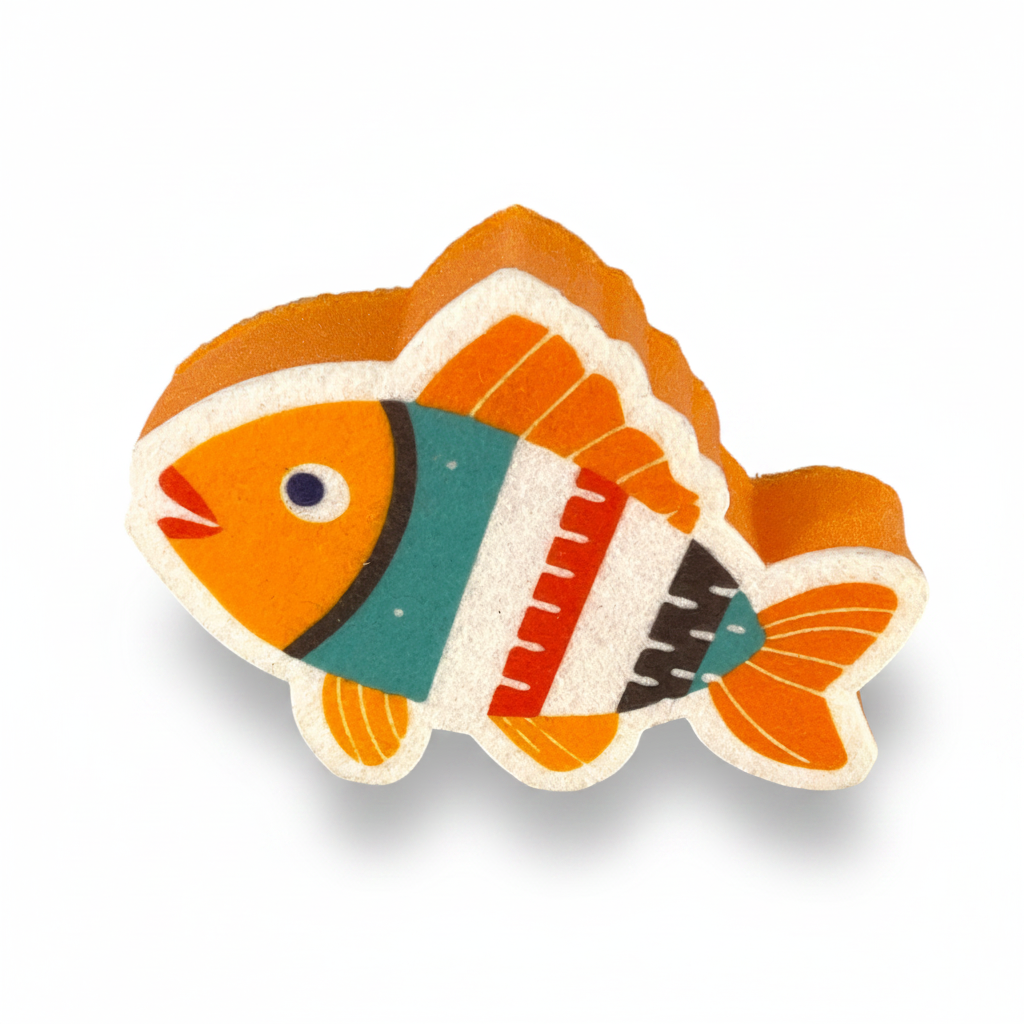 Fisch-Küchenschwamm – Bunter Reinigungsschwamm für den Großhandel von Willy be Smart
