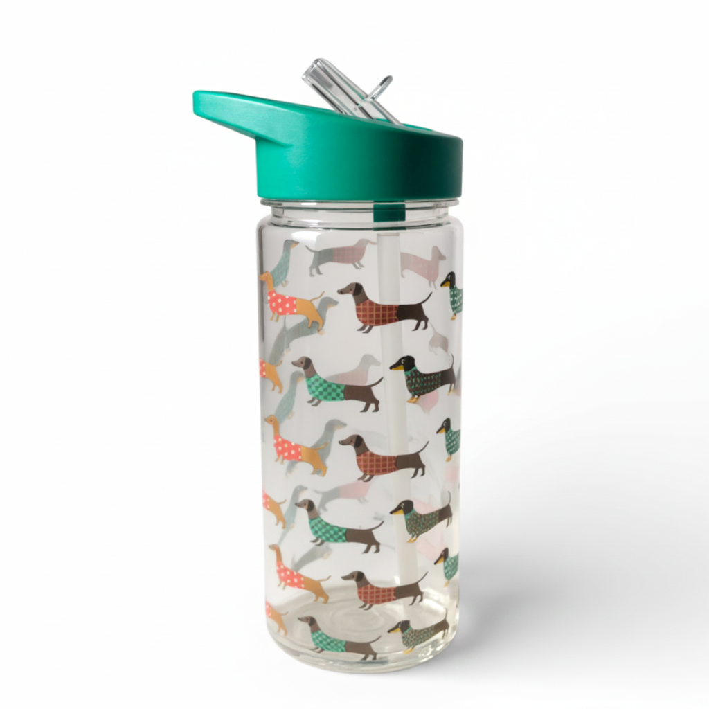 Dachshund Water Bottle - 650ml Clear Plastic e ulteriori Costo bibite: acquista questo articolo all'ingrosso per il tuo negozio in tendenza su Faire.