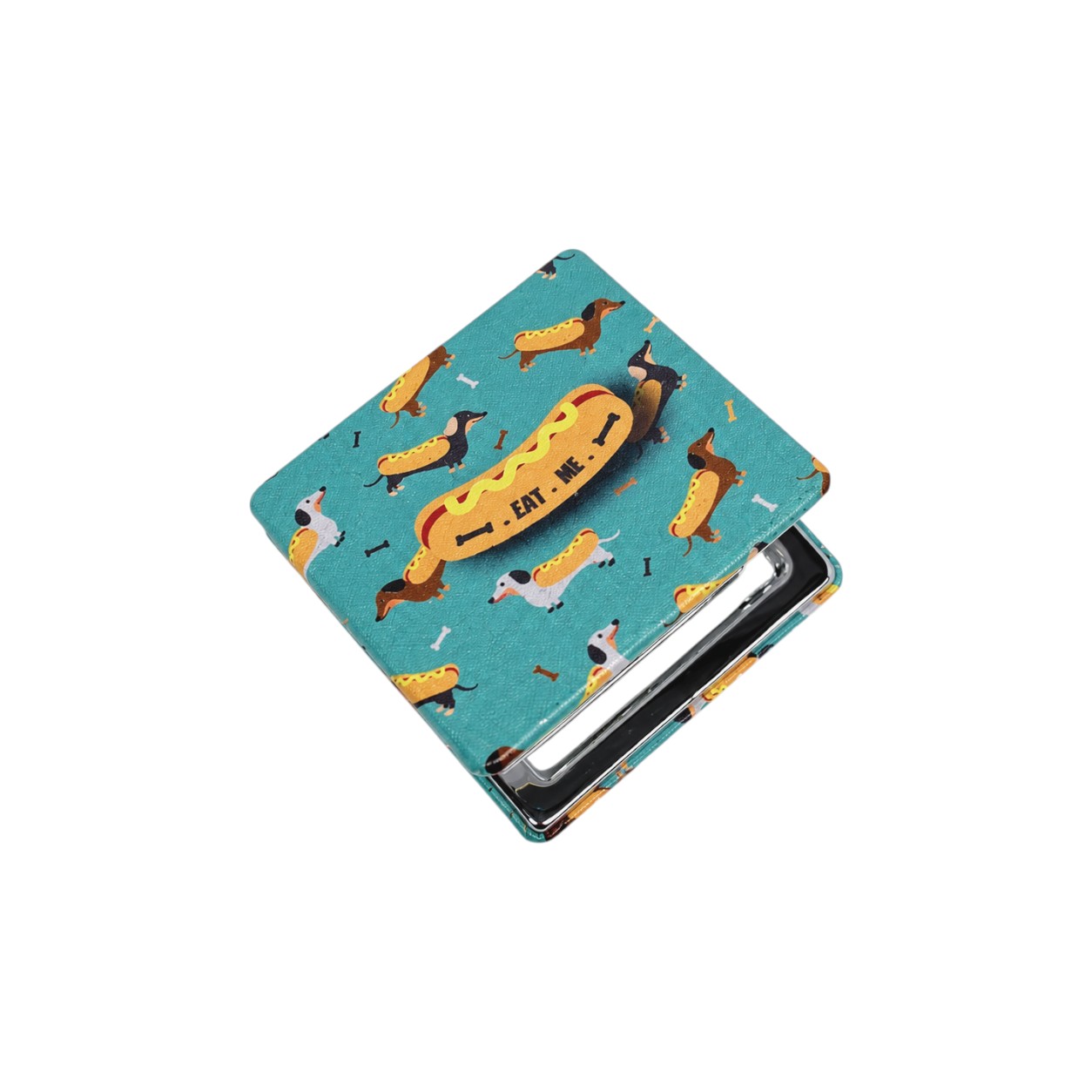 Dackel-Hot-Dog-Taschenspiegel – ausgefallenes Design und andere Dog im Großhandel für dein Geschäft im Trend auf Faire.