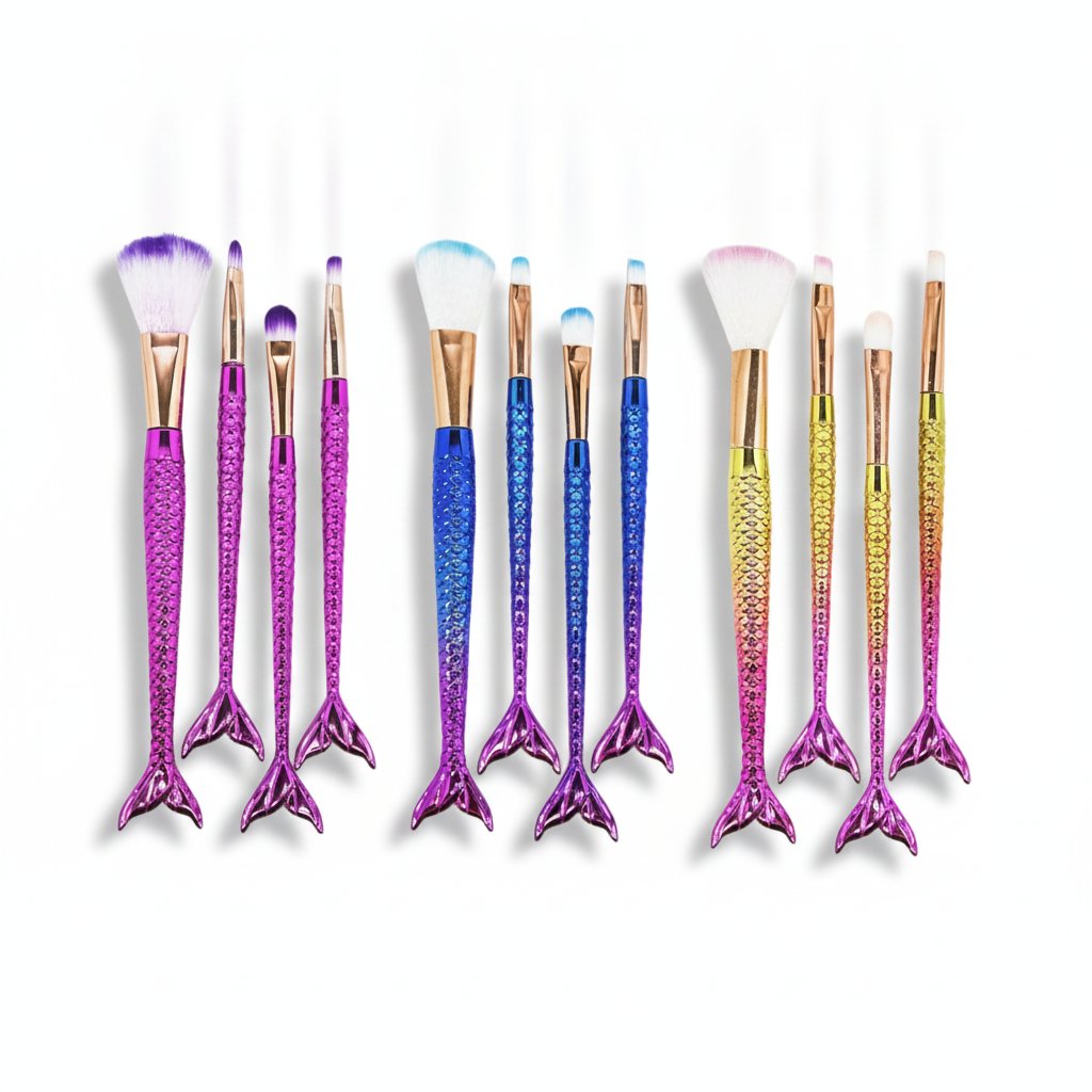 Makeup Brush Set - Glitter Handle Beauty Tools per la vendita all'ingrosso da parte di Willy be Smart