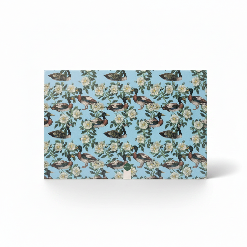 Set de table « Canard floral » - motif botanique bleu, PVC et autres tendances Mignon en vente B2B pour votre magasin sur Faire.
