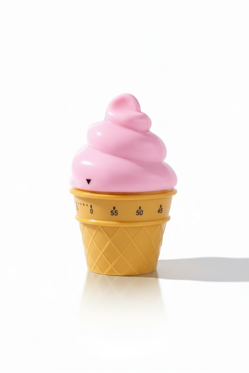 Ice Cream Kitchen Timer - 60 Minute Cooking Timer for wholesale by Willy be Smart