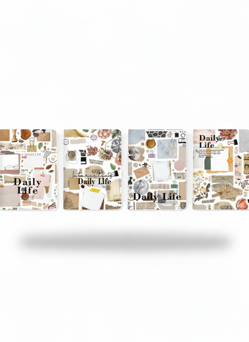 Notebook B5 Decoupage Style Daily Life Stationery per la vendita all'ingrosso da parte di Willy be Smart