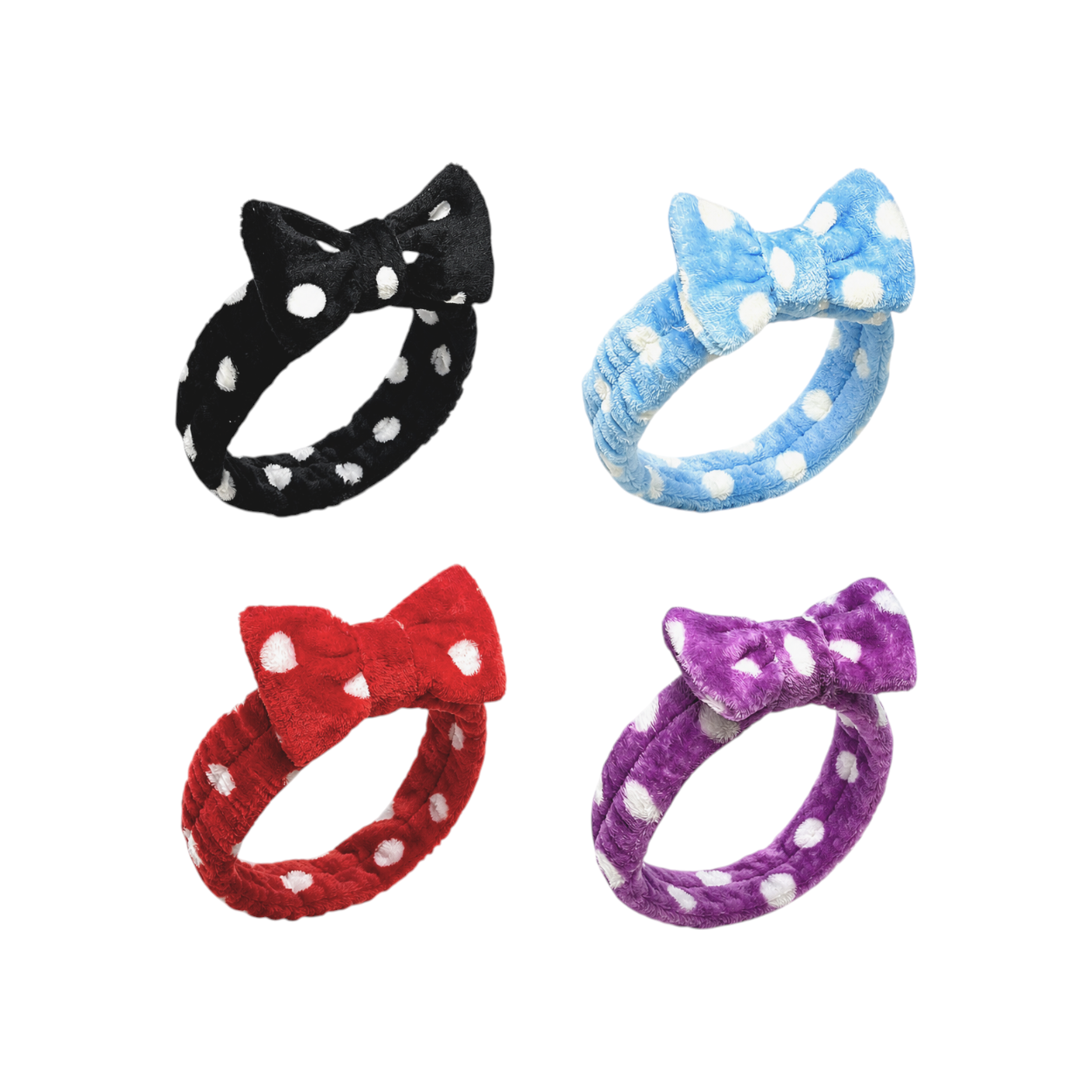 Polka Dot Hair Headband - Bow Detail Beauty Band per la vendita all'ingrosso da parte di Willy be Smart