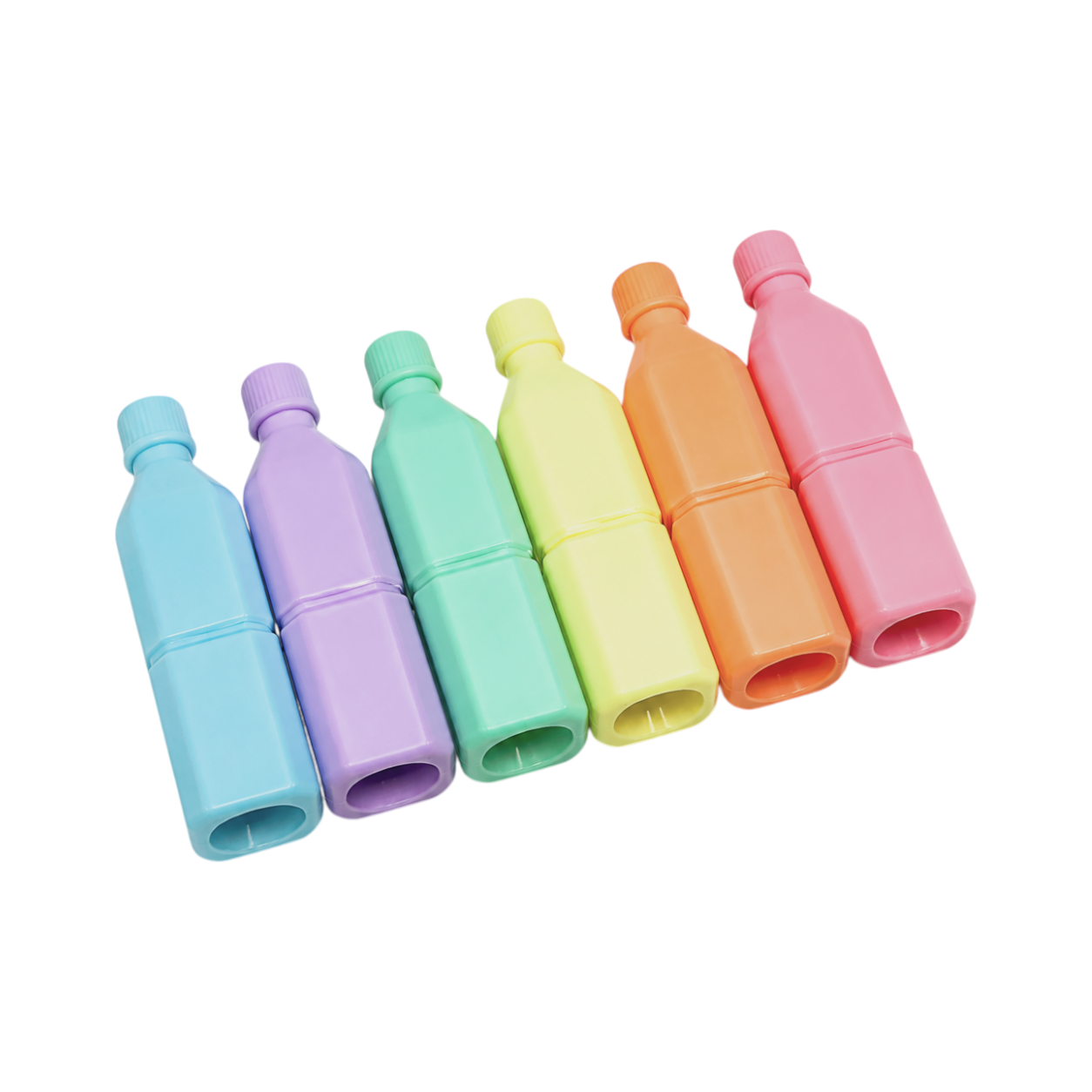 Set de surligneurs - Pack multicolore de 6 (arc-en-ciel) et autres tendances Articles bureau en vente B2B pour votre magasin sur Faire.