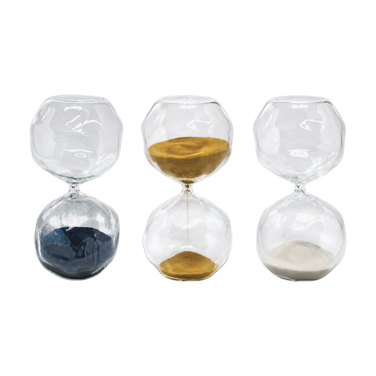 Geometric Hourglass Set - 3 Colors Sand Timer per la vendita all'ingrosso da parte di Willy be Smart