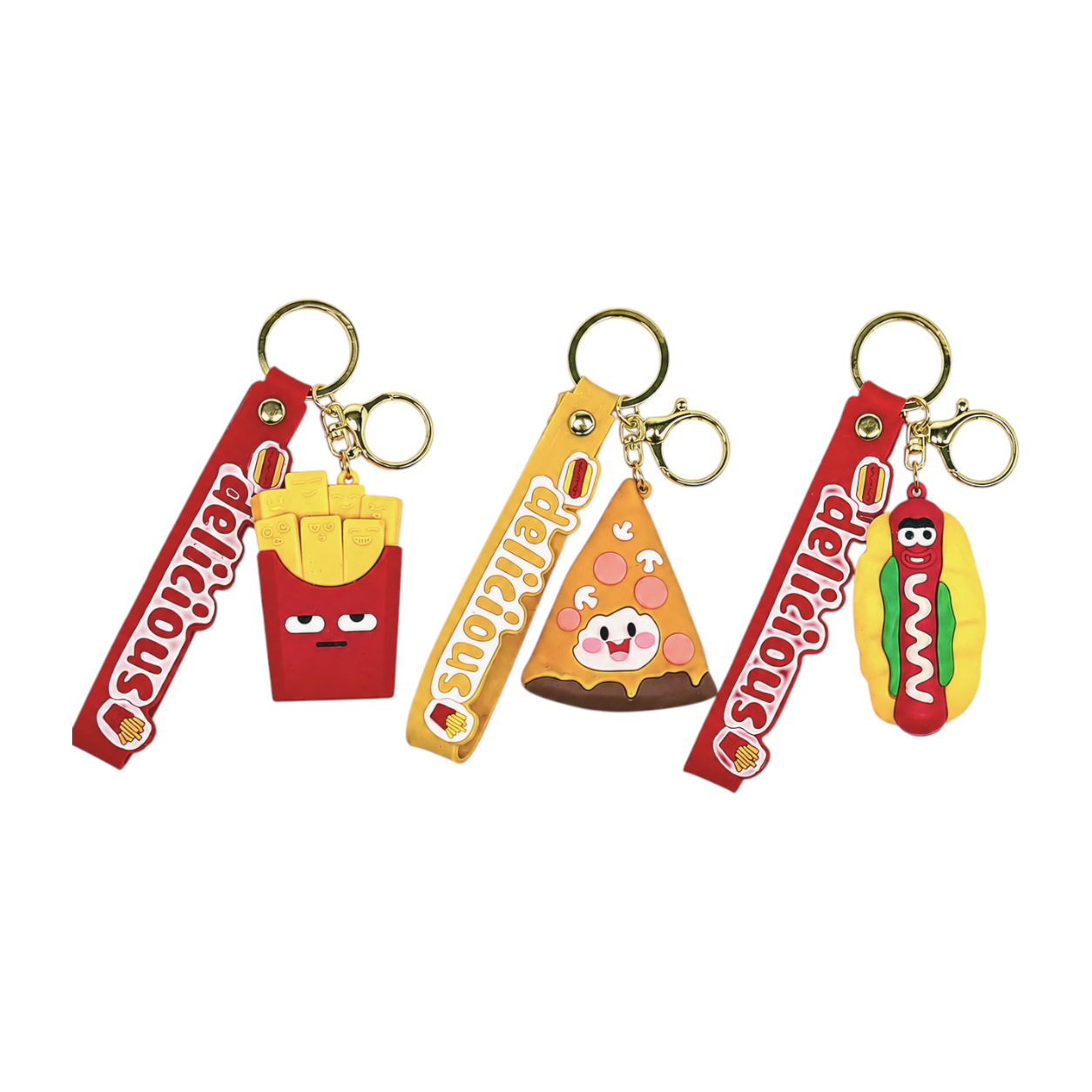 Fast Food Keychains - Kawaii Character Design e ulteriori Snack prezzo: acquista questo articolo all'ingrosso per il tuo negozio in tendenza su Faire.