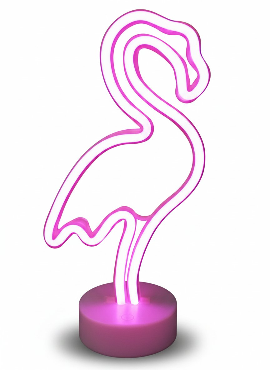 Flamingo LED-neonlamp - roze bureaulamp voor wholesale door Willy be Smart