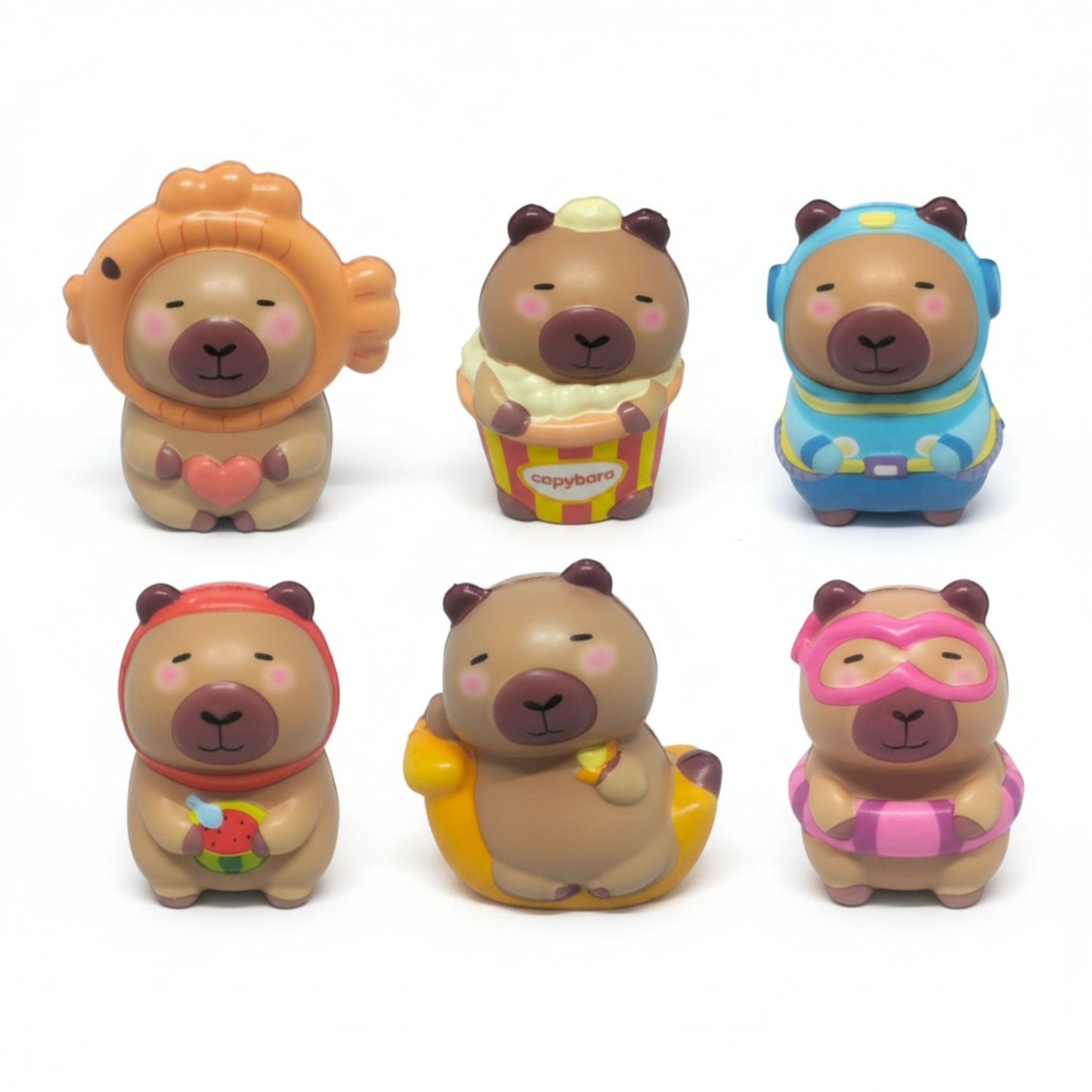 Capybara Stress Ball - Kawaii Squishy Toy Set for wholesale by Willy be Smart