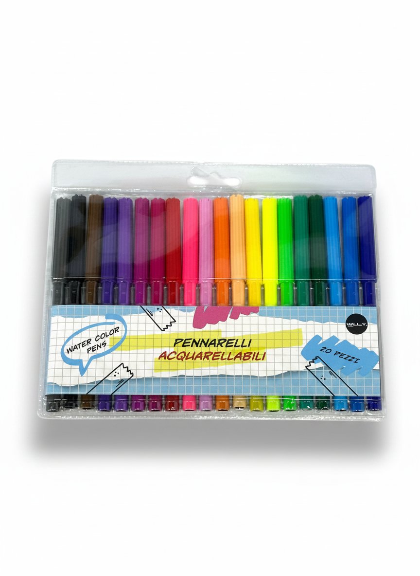 Aquarellstifte-Set – 20 gemischte Marker und andere Farben im Großhandel für dein Geschäft im Trend auf Faire.