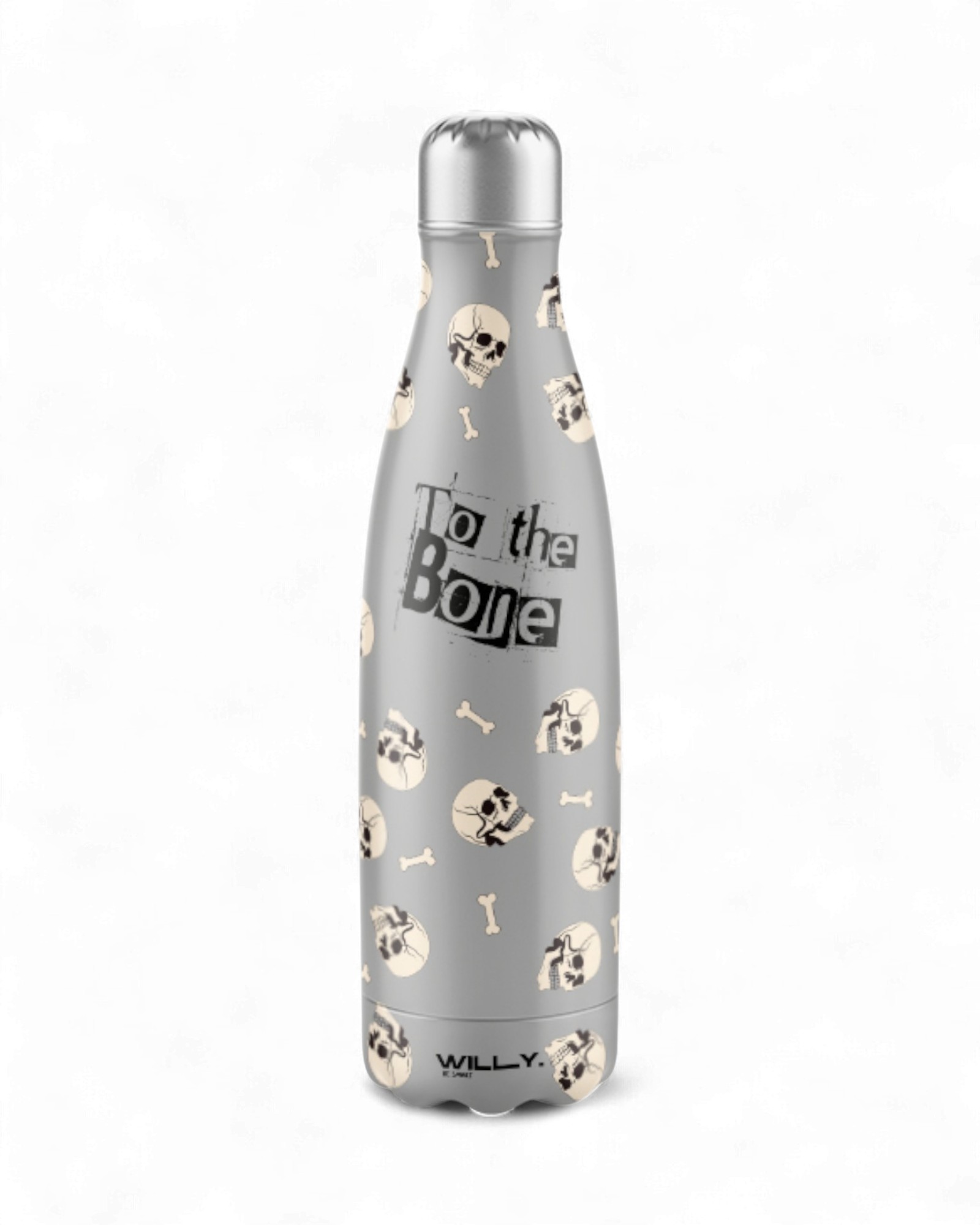 Skull Steel Water Bottle - Thermal 500ml Grey e ulteriori Borracce termiche: acquista questo articolo all'ingrosso per il tuo negozio in tendenza su Faire.