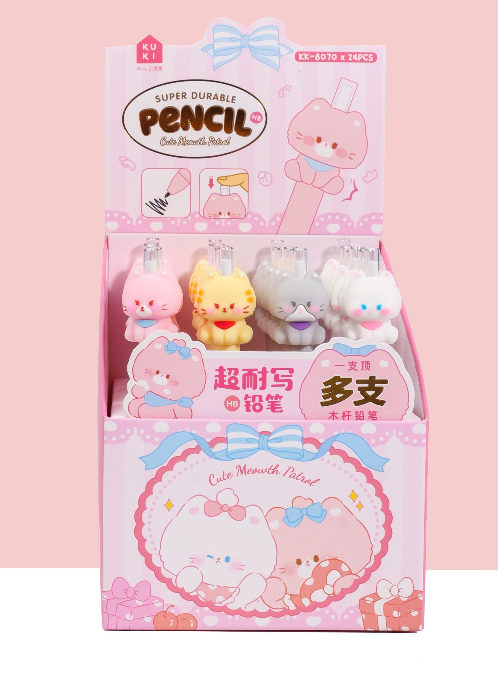 Cat Infinite Bleistift - super langlebig HB, 24 Stück für den Großhandel von Willy be Smart